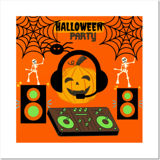 Halloween party Posters and Art